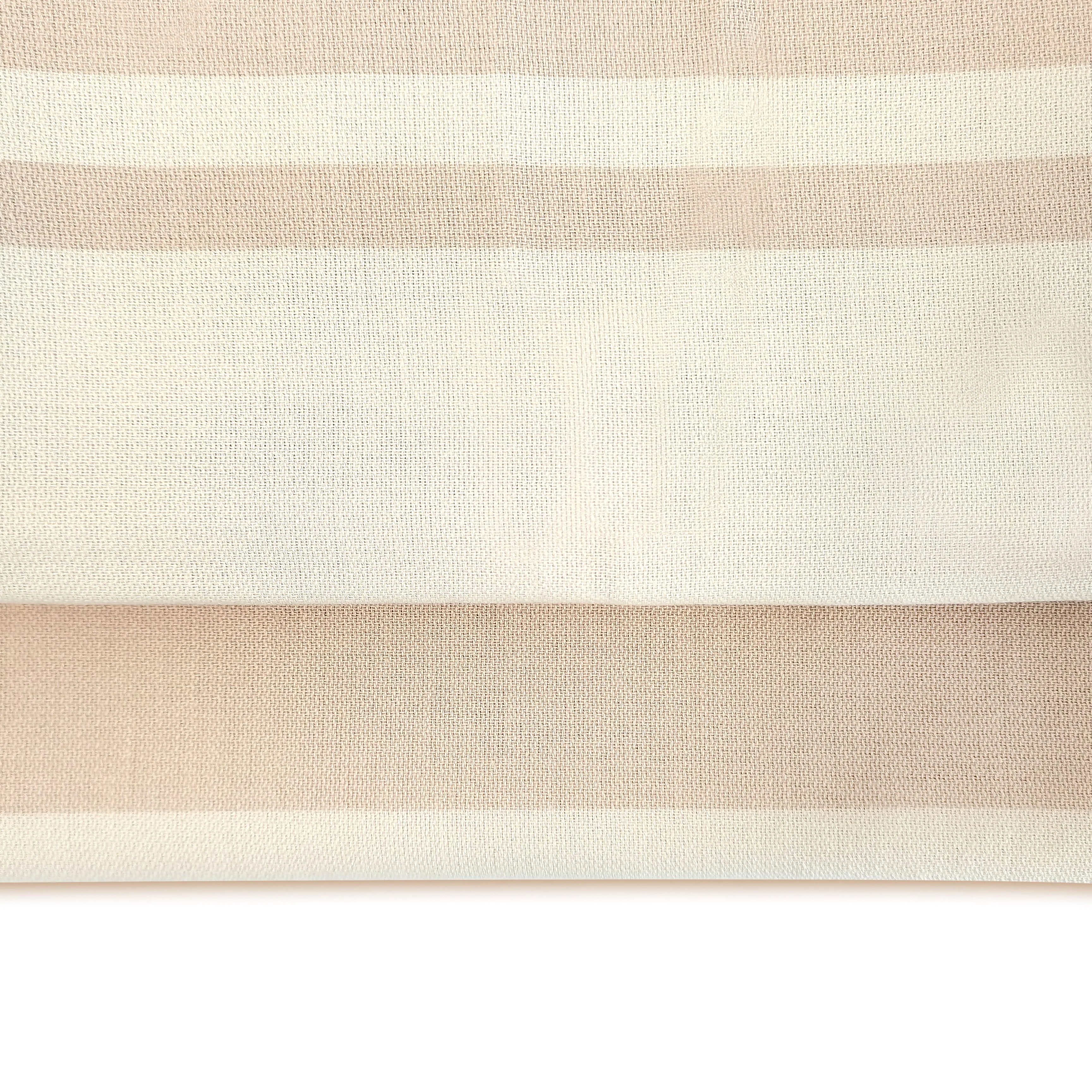 50% recycled cotton & 50% RPET stripe turkish bath beach towel set of 2