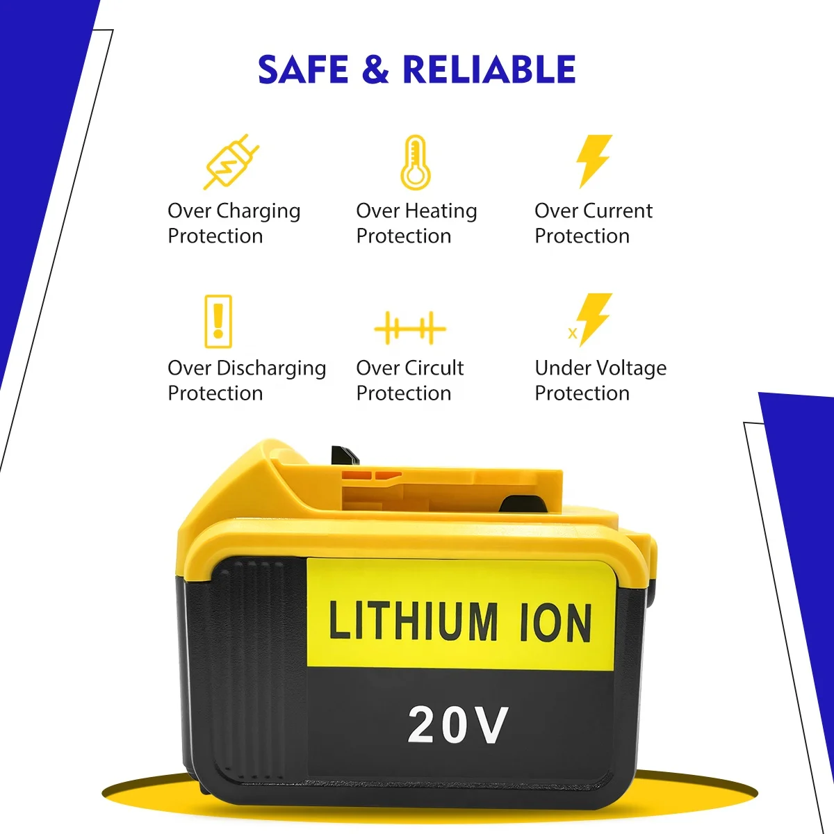 OEM 18V/20V 9.0Ah Power Drill Rechargeable Battery Pack For Dewalts 20V Batteries DCB180 DCB205 DCB204 DCB200