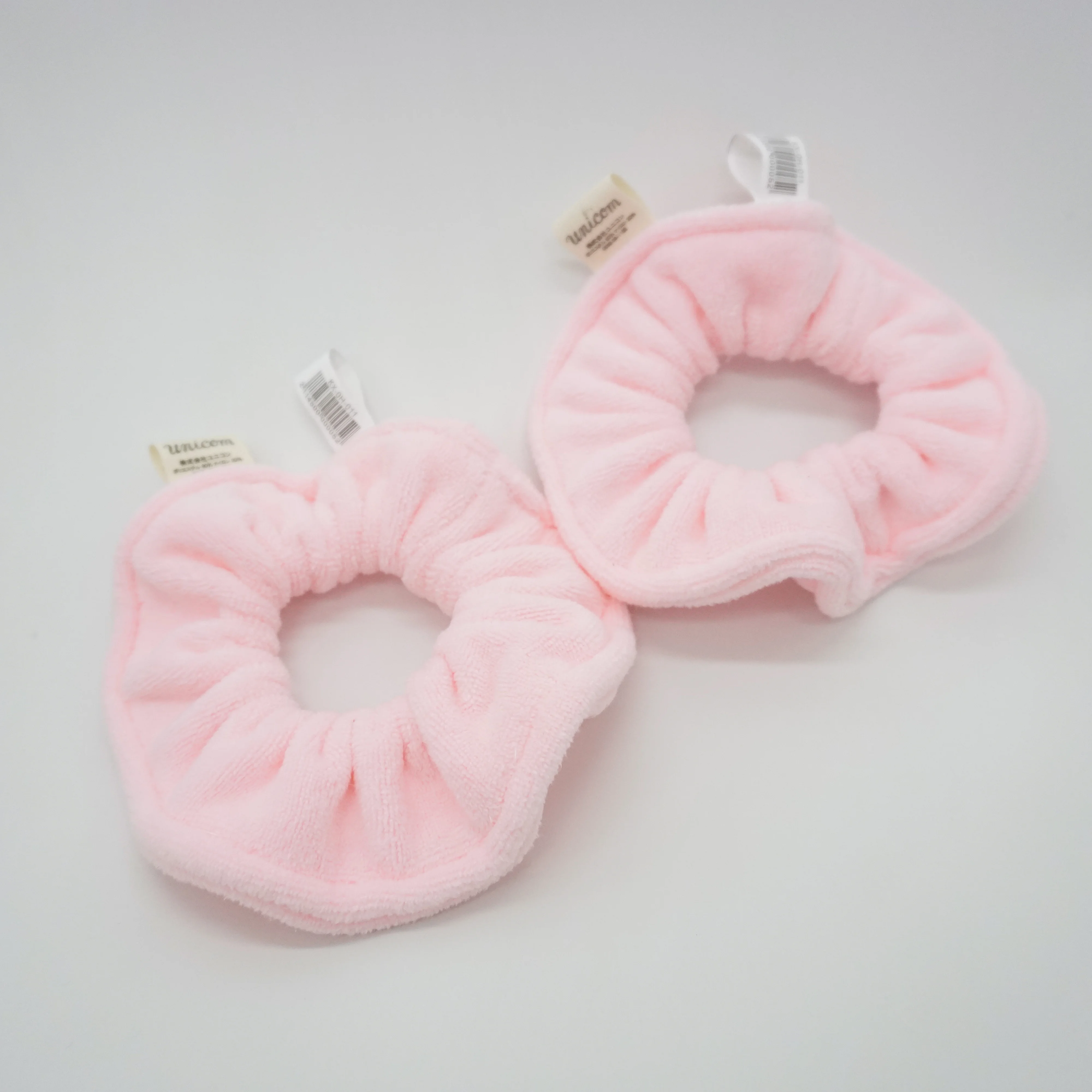 strong water absorption towel scrunchies OEM headdress terry cloth large intestine circle hair ring with a logo