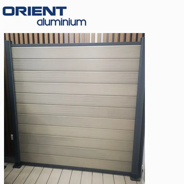 Wholesale  decorative garden  yard house fence privacy cheap wpc composite small metal board