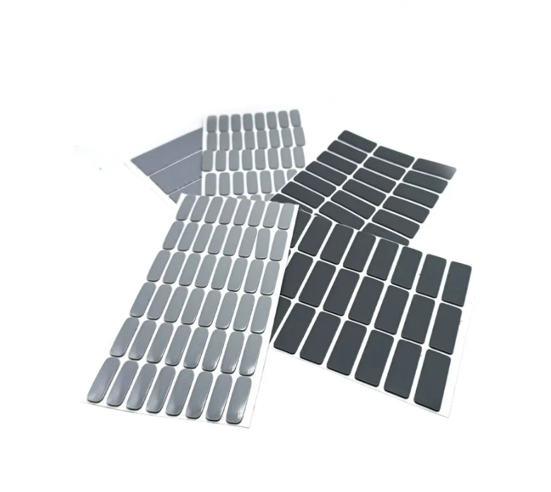 customized shape silicone 3m self adhesive feet pad die cutting silicone pad