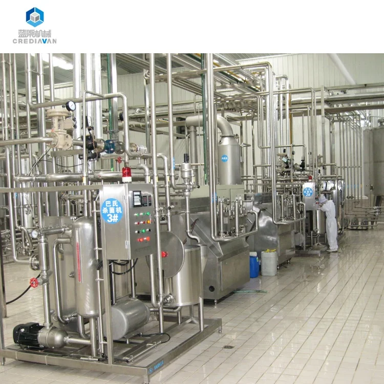 
5000L/H uht milk processing plant with aseptic package 