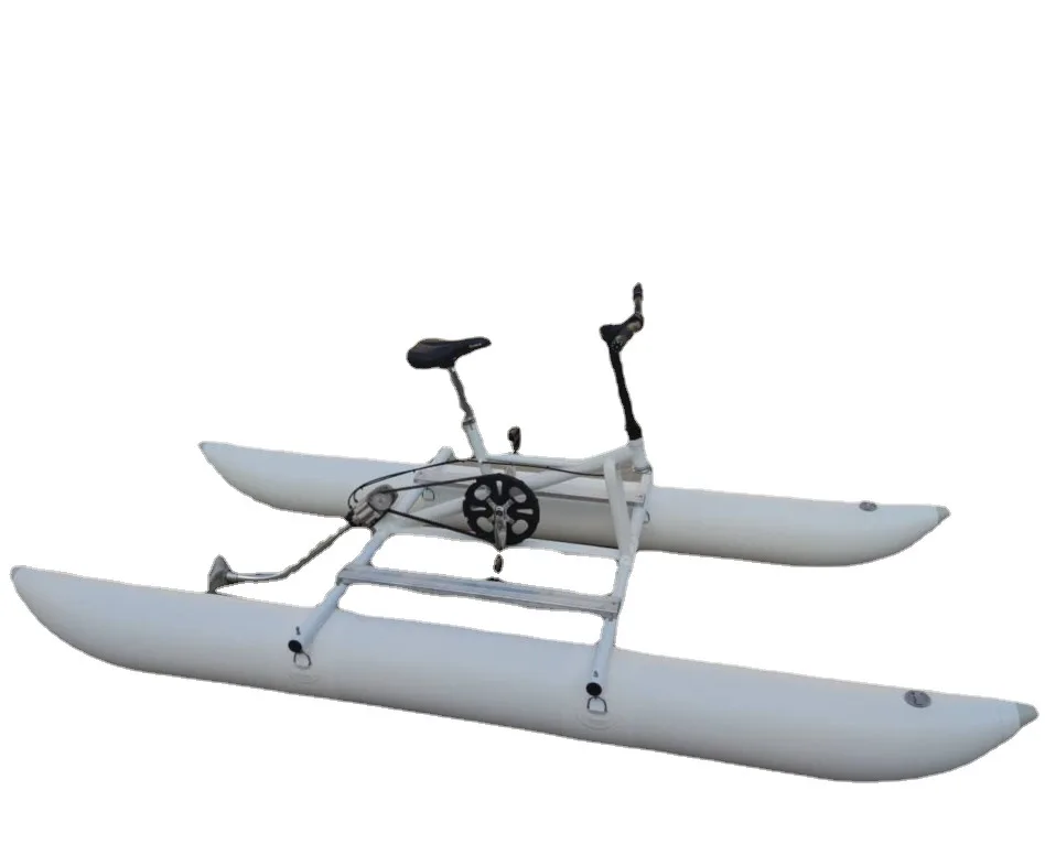 New Design Inflatable water sport equipment sea cycle water bike pedal boat