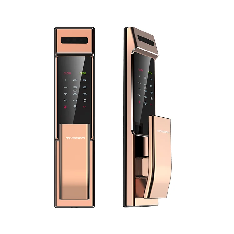MIXSSON High Quality Face Recognition IC Card Fingerprint Recognition Fully Automatic Digital Smart Door Lock