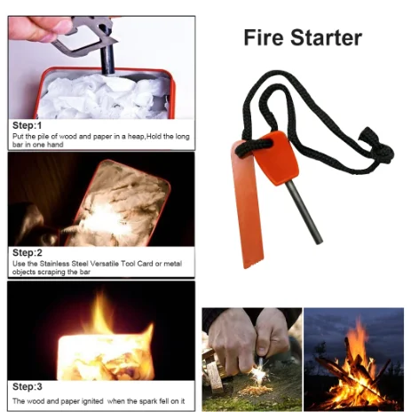 Emergency Box Kit 9-in-1 Outdoor Survival Hunting Gear Set Portable Camping Hiking Equipment Tools Outdoor Survive Tool