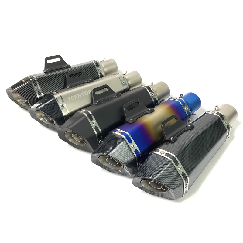 Universal Motorcycle Exhaust Muffler R3 650NK Ninja250 Z750 Z800 CBR300 R1 R6 MT03 Motorcycle Exhaust System Bike Silencer