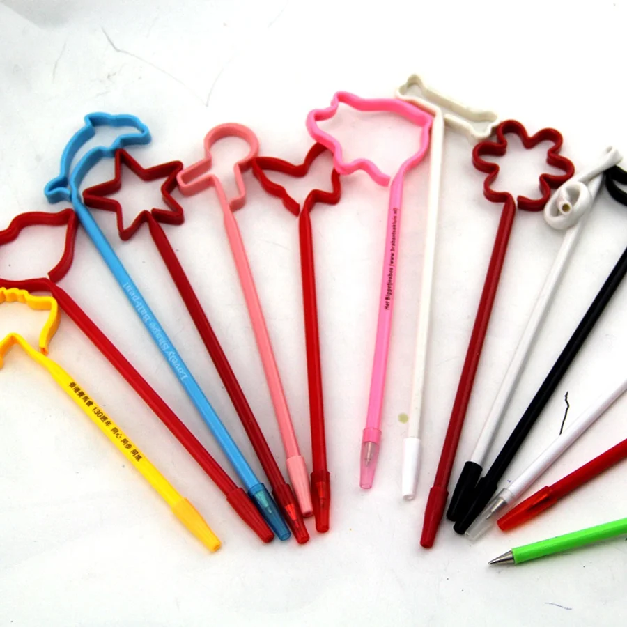 Customized Logo Drinking Straw Promotion Ball Pen