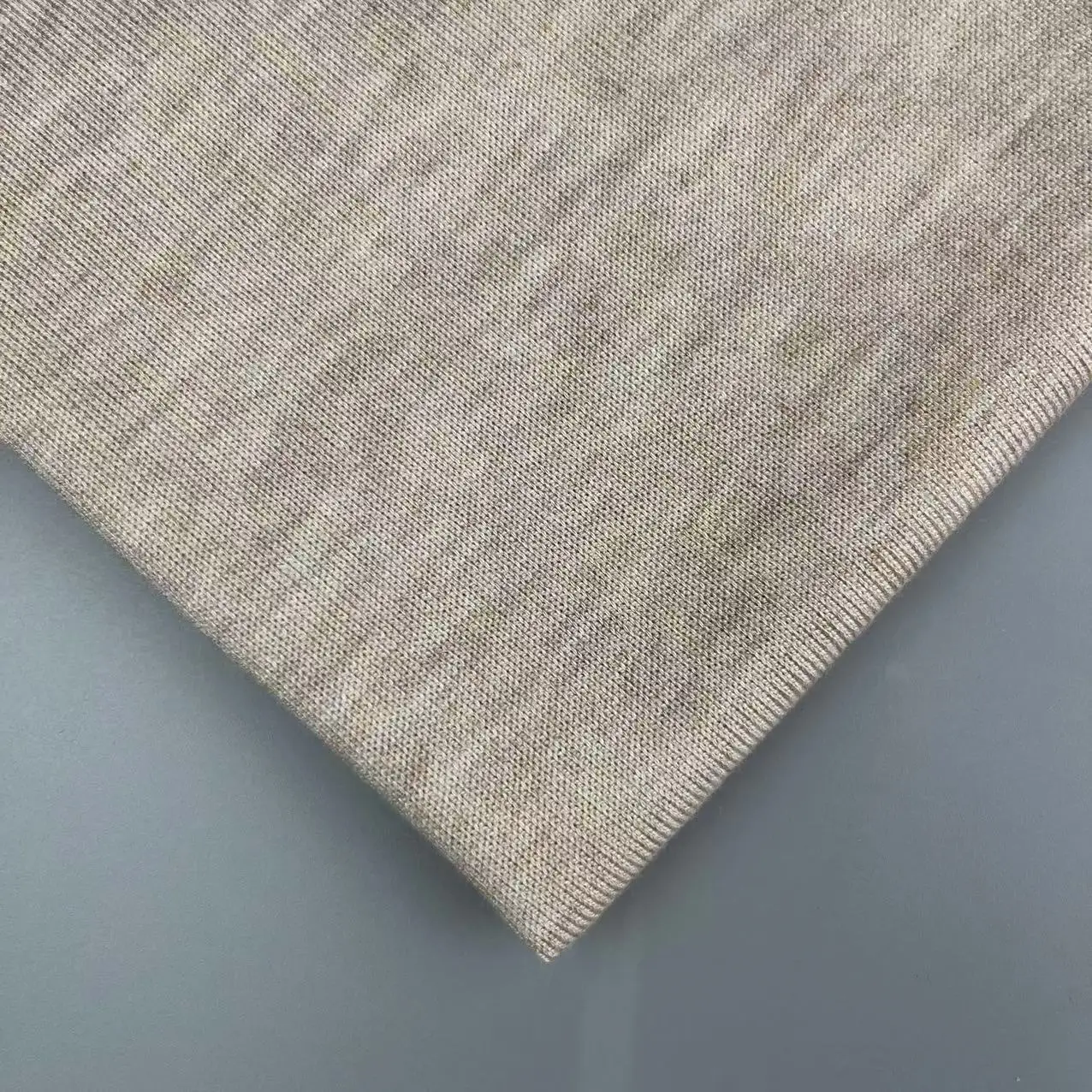 Good quality single hacci fabric 38%Rayon 33%Acrylic 24%Polyester 5%Wool yarn dyed   knitting fabric