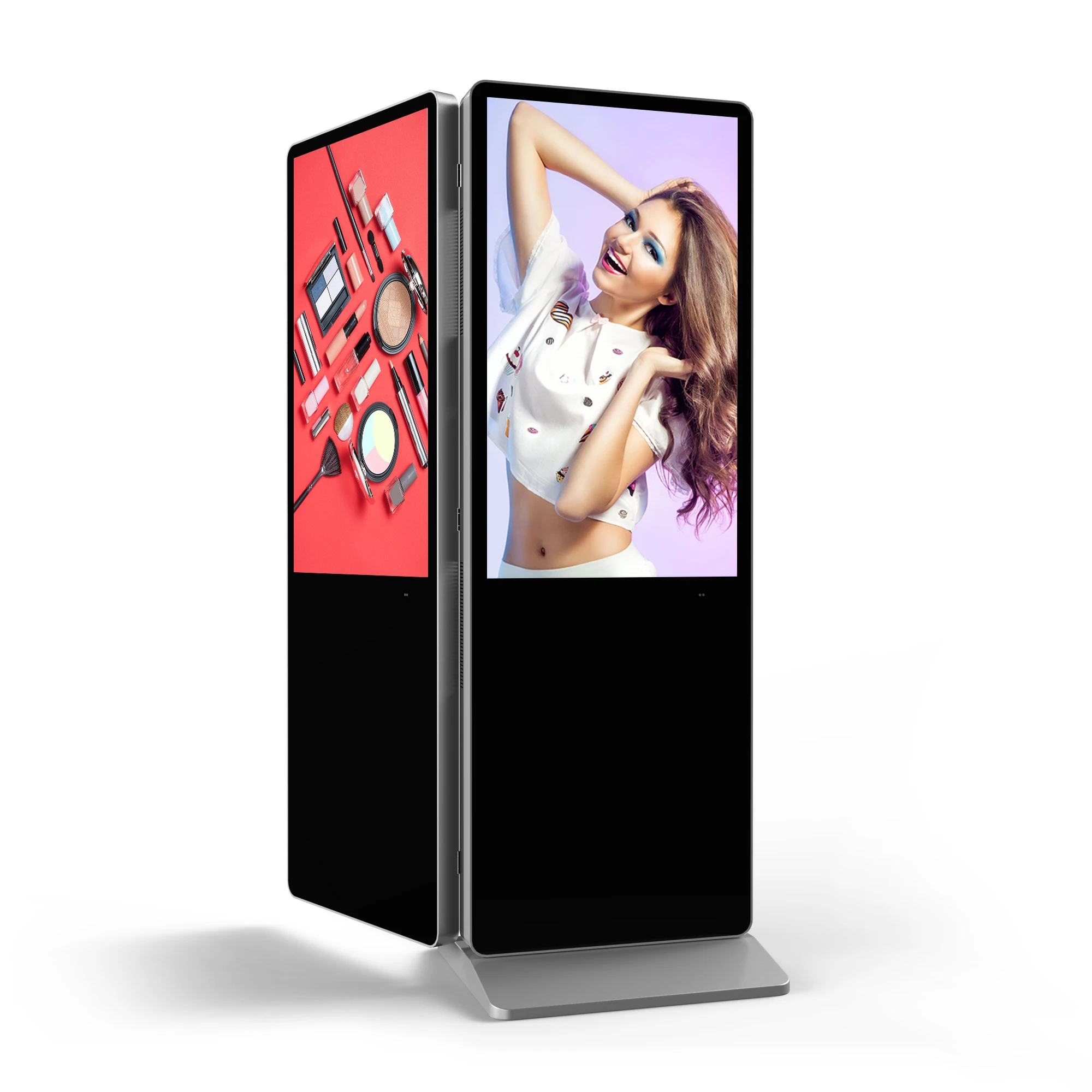 double sided lcd vertical advertising monitor digital signage