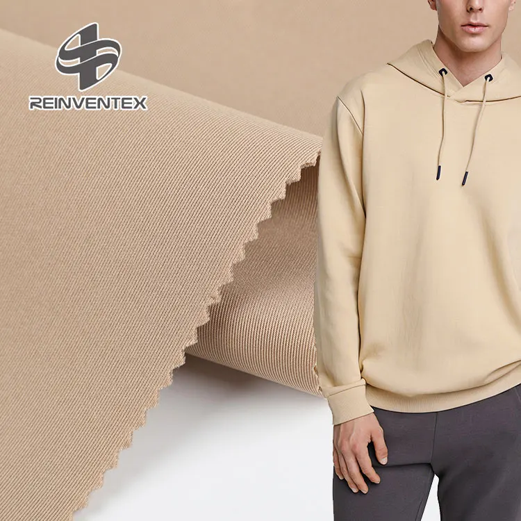 
0094-1 quality assurance custom sandwich air layer plain polyester spandex sustainable FDY fabric recycled for hoodie 