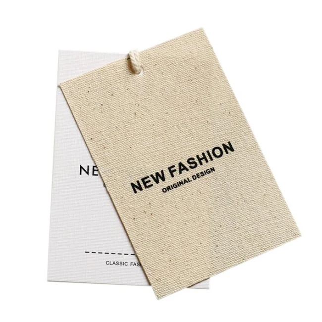 Оптовая продажа, оригинальный дизайн, бирка для одежды из хлопка и льна