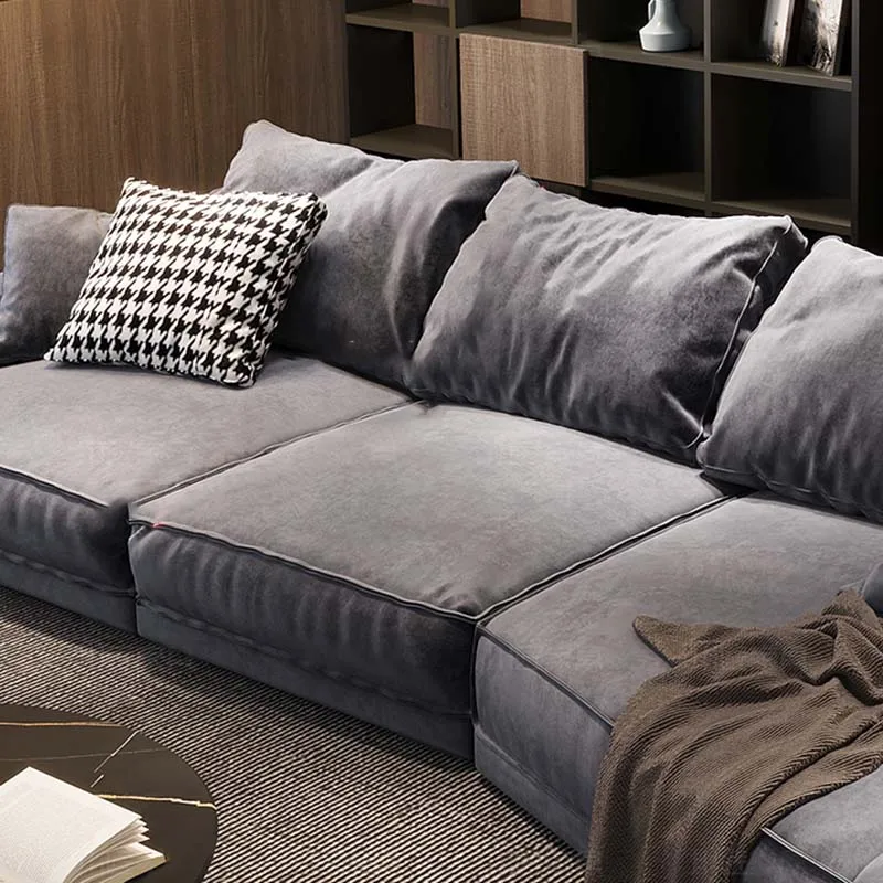 Luxury Modular Custom Sectional Home Furniture Soft Interior Leathaire Fabric Living Room Sofa