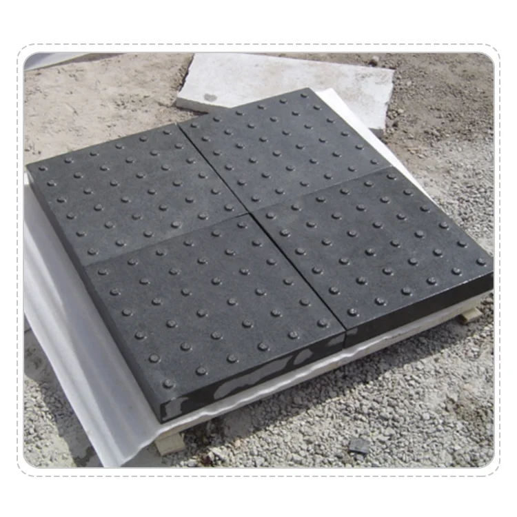 Natural anti slip granite outdoor black granite blind stone