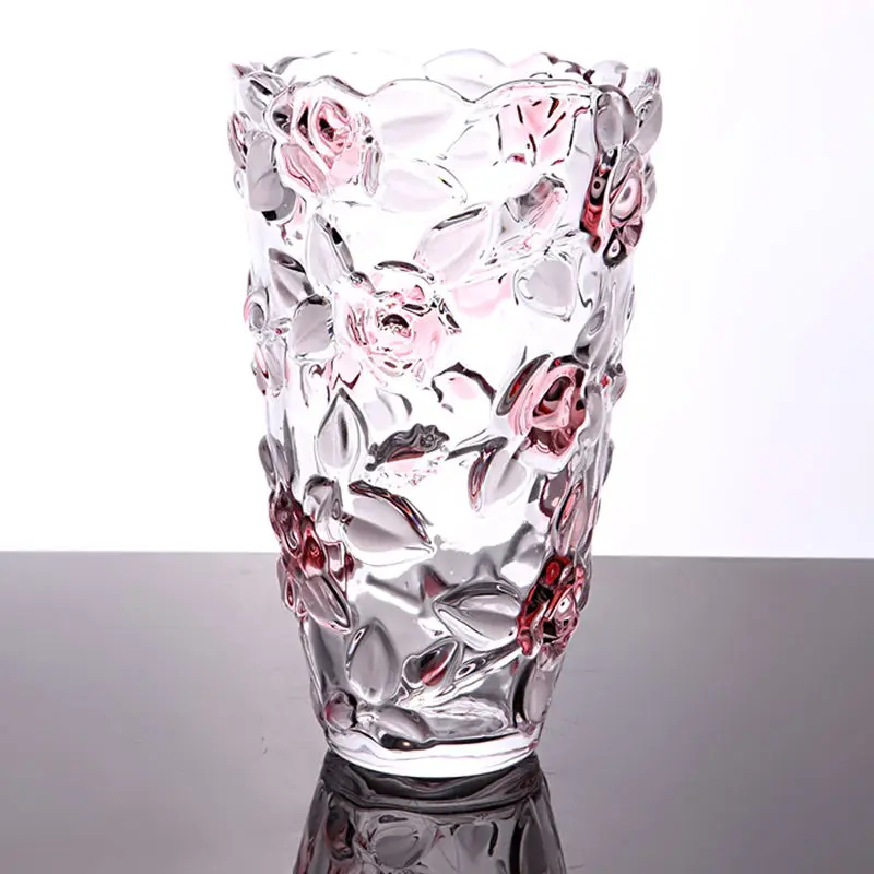 Wholesale Custom Creative Decorative Gifts Glass Crystal Vases Support Customization