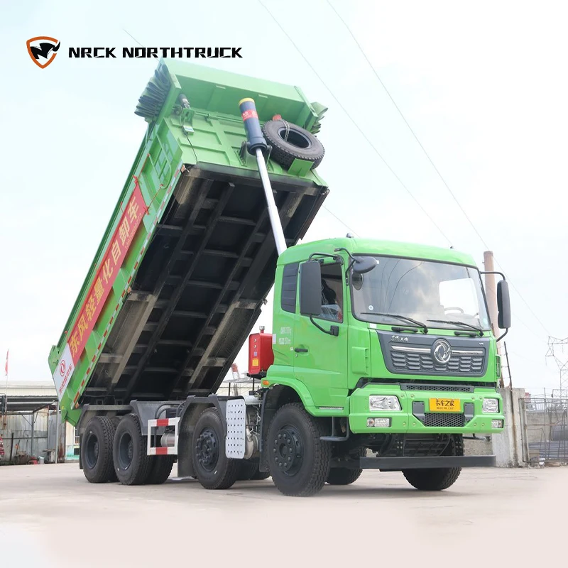 2024 Electric Truck in Stock Dongfeng 8x4 New Electric Vehicle Long Battery Life 18t Heavy Duty Electric Dump Truck