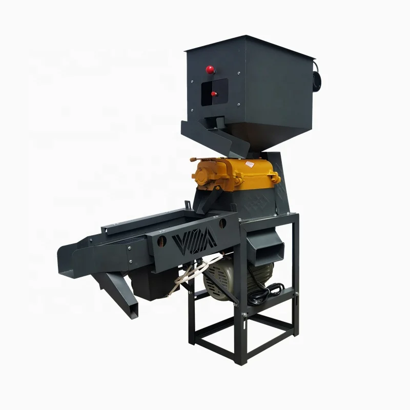 High Speed Multifunctional Impurity Stone Removal Rice Grinding Machine Household Small 3 In 1 Vibration Screening Rice Mill