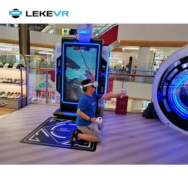 LEKE VR парк развлечений аркадная космическая Прогулка платформа симулятор Зомби Игровой Автомат