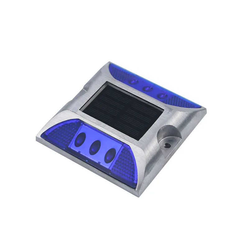 Solar Led Ground Concrete Paving Inground Uplight cat eye, Deck blinking warning Lights, Outdoor Solar LED Road Stud Light