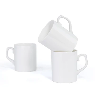 Customized blank sublimation bone china mags wholesale logo 340ml glossy cheap sublimation mugs