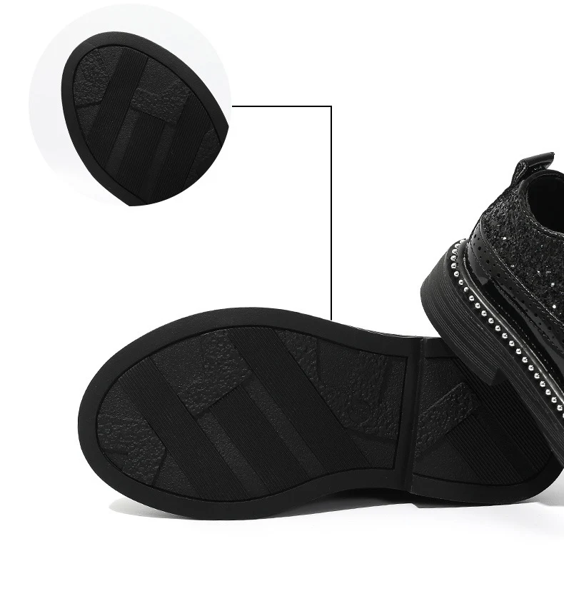 Детская кожаная обувь, кожаная мягкая подошва для детей, новинка, весна-осень, для выступлений, чёрная, для маленьких мальчиков, для студентов на английском, лето