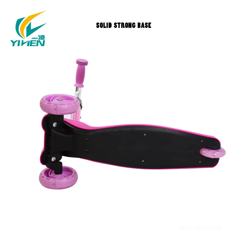 Quick Folding Three Wheel Kids Plastic Scooter Stable Child Mini Scooter
