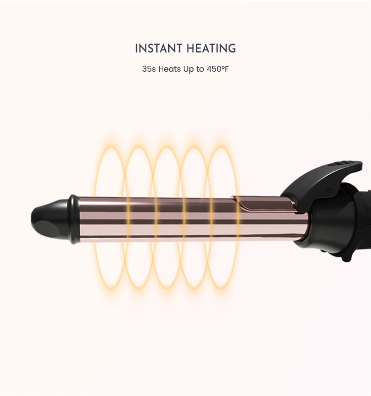 Tourmaline Ceramic Auto Rotating Curling Iron Best Automatic Hair Curler  2024 top selling hair curling