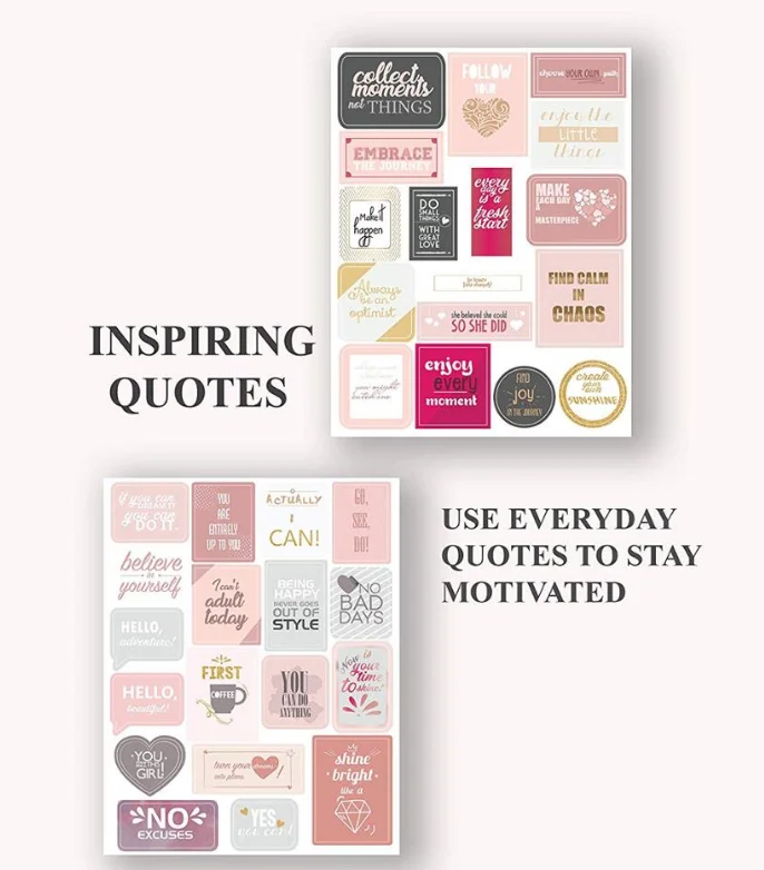 Hot sale decorative Enjoy weekly monthly colorful custom journal planner sticker sheets sticker for planner