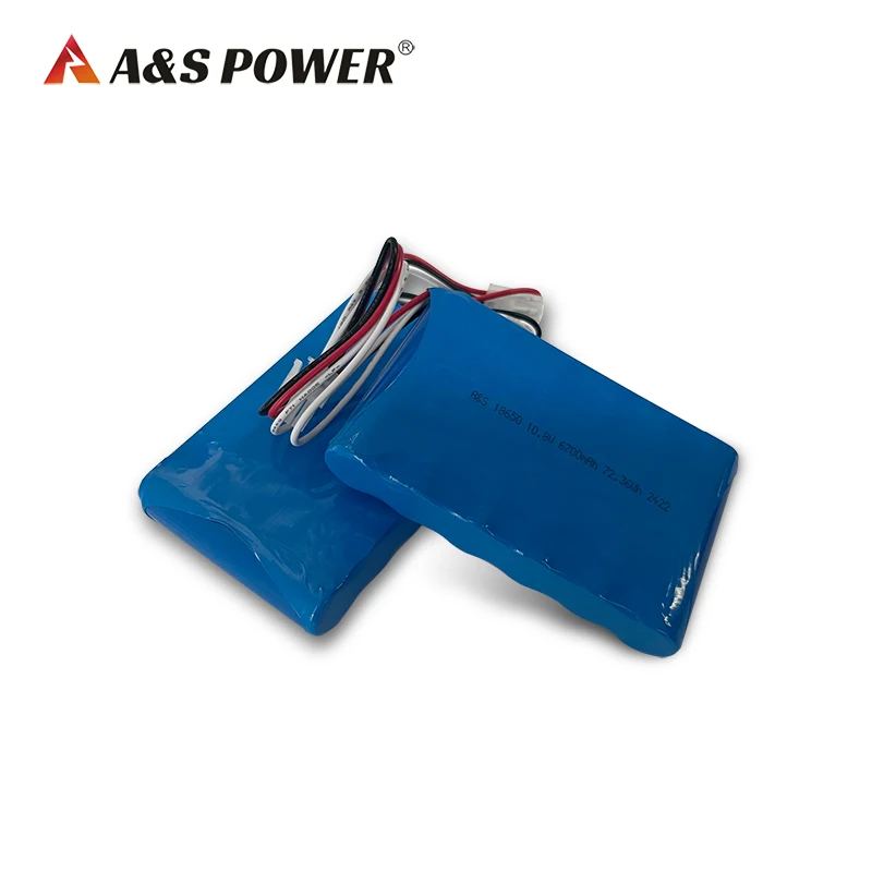 18650 10.8V 6700mAh 3s2p Lithium Rechargeable Battery Pack with CB/UN38.3 Certificates
