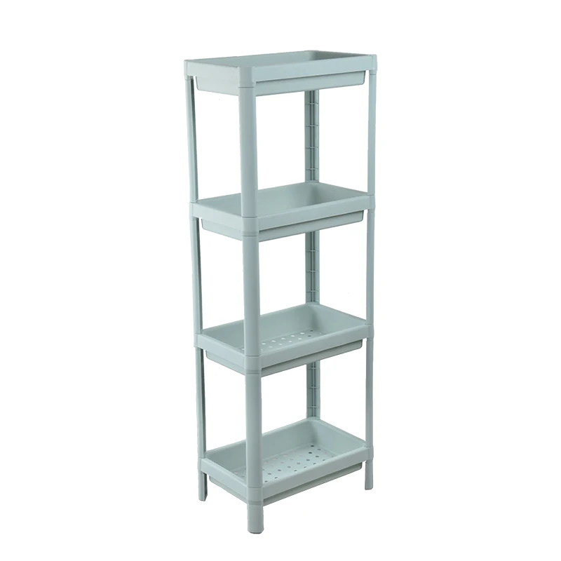 4Layer Plastic Shelf Organizer for Home Storage Spacesaving Multifunctional Storage Rack