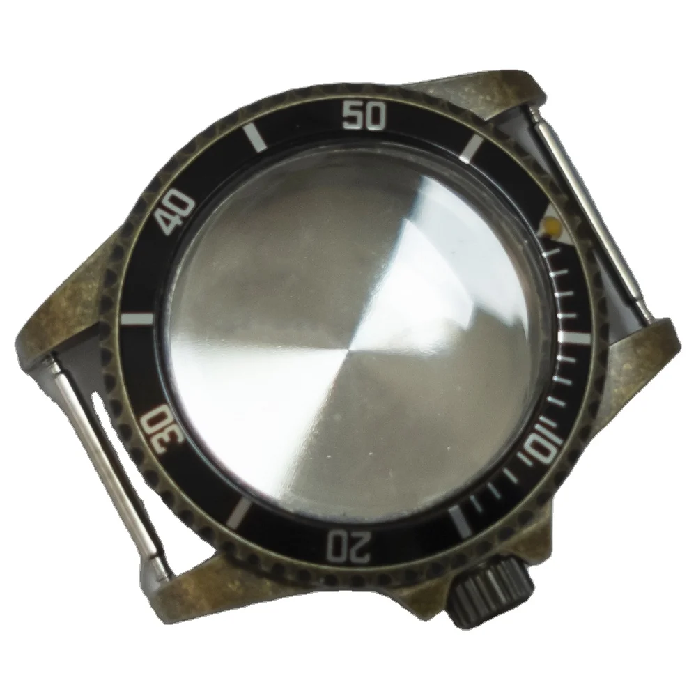 Electroplated copper color  316L stainless steel retro case  39.5MM  Suitable for mounting Japanese NH35/NH36 movement