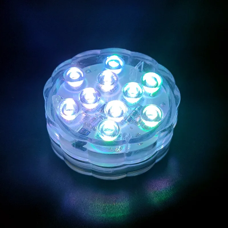RGB Submersible LED Disco Light Glow Show Swimming Pool Hot Tub Spa Lamp Bath Light