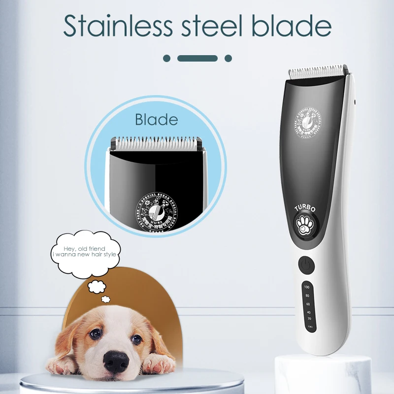 Hot Sales Pet hair Clipper Trimmer Cordless Professional Electric Low Noise Pet Cat Dog Hair shaver