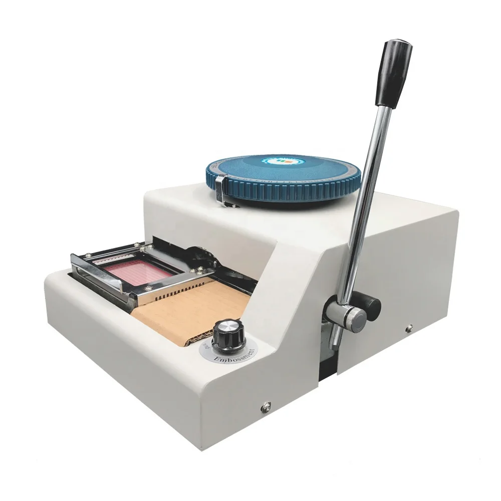 Good Credit Factory Wholesale PVC ID Card Embossing Machine for Hot Stamping