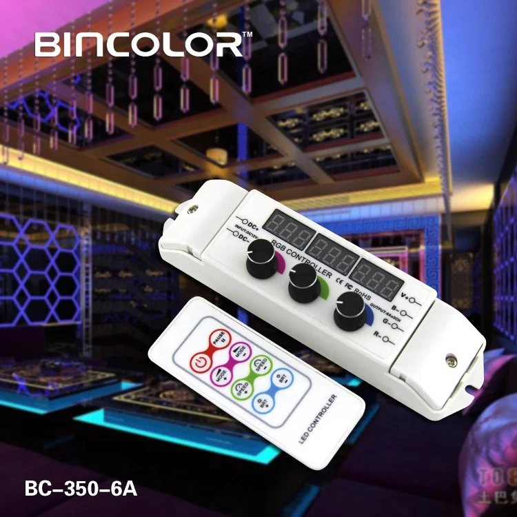 BC-350RF Wholesale 6A*3CH Led Controller 12V RGB Wireless Rf Remote Control Led