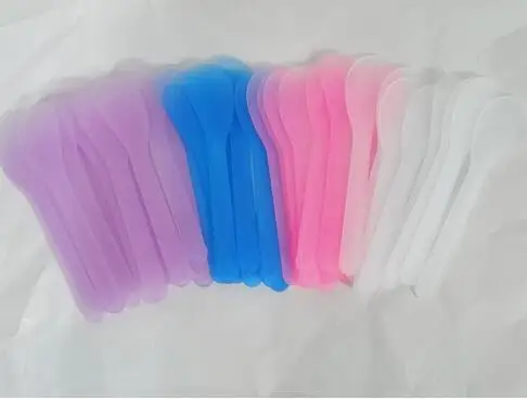 Color Small Spatula Face Cream Scoop Cosmetic Facial Cream Spoon Plastic Spatula