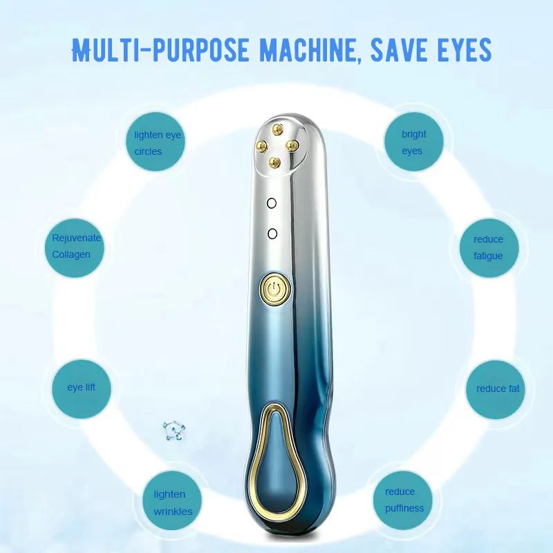 2022 TikTok New EMS Micro-current Introduction Eye Massager Lifting and Firming RF Eye Care Beauty Device Christmas gift