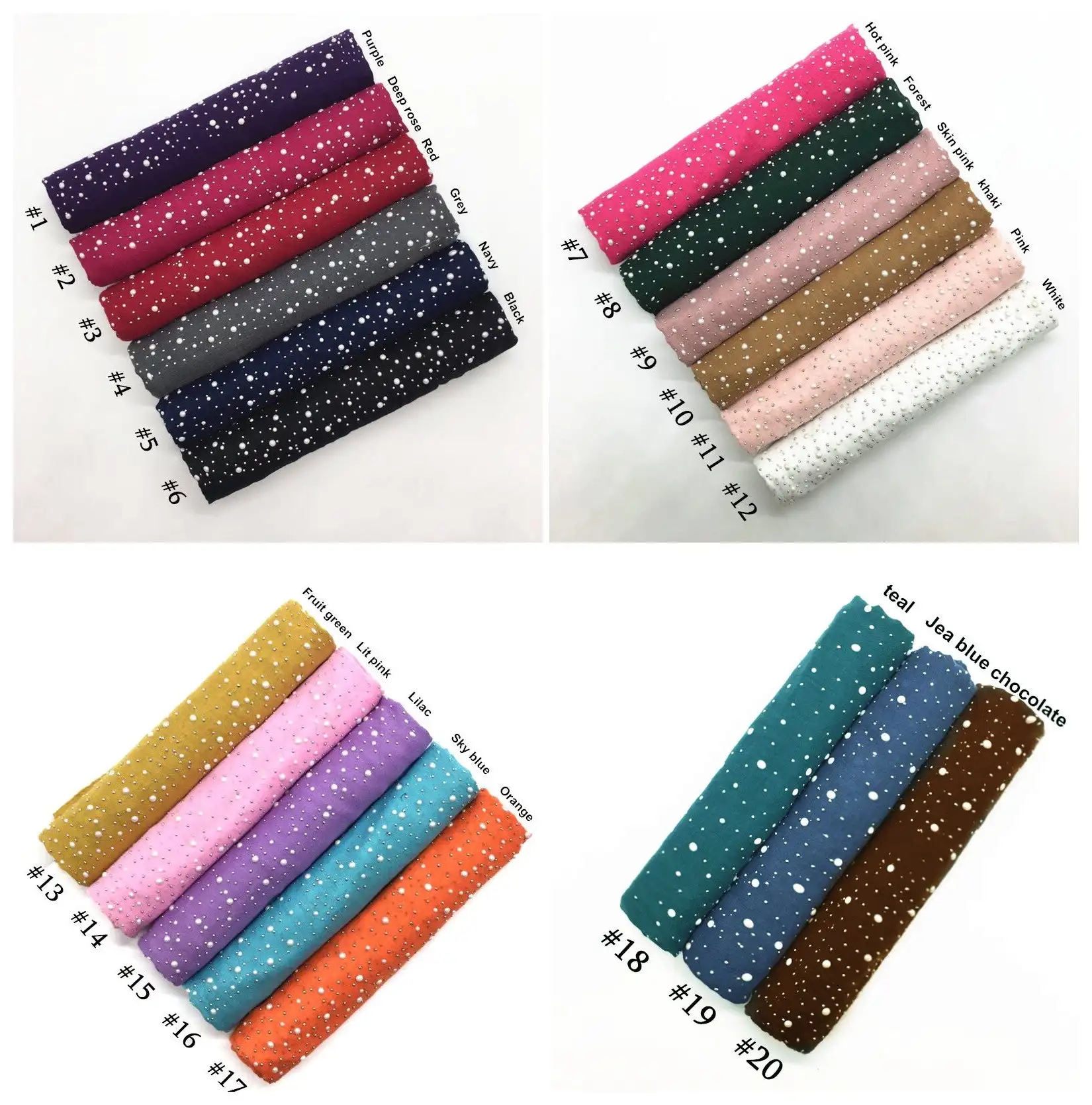 CCY Muslim Women Viscose Hijabs With Stone Latest Ethnic Prayer Headband Bubble Pearl Chiffon Rhinestone Hijab Headscarf Shawls