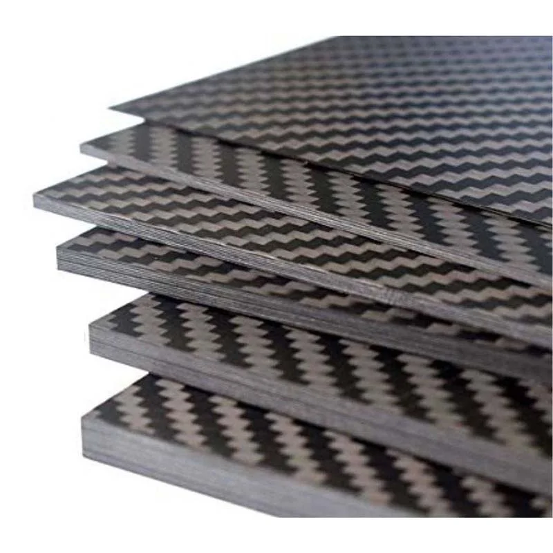 Heat resistance custom durable 0.8mm 1mm 3mm 6mm carbon fiber sheet carbon plates for suitcase