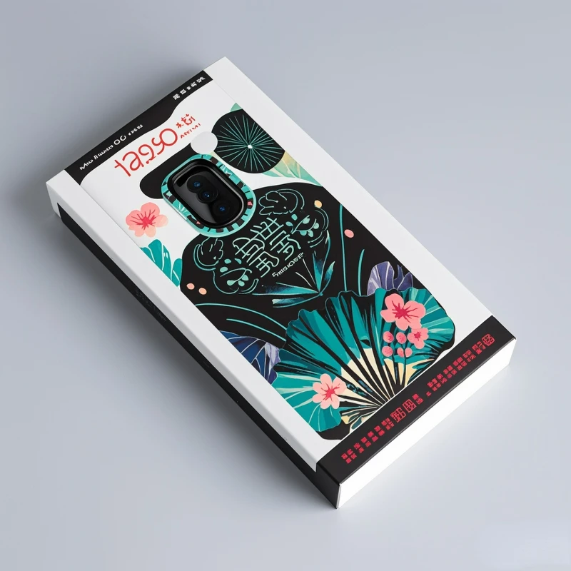 Wholesale Custom Cardboard Mobile Phone Case Box UV Coating & Glossy Lamination for Consumer Electronics Packaging