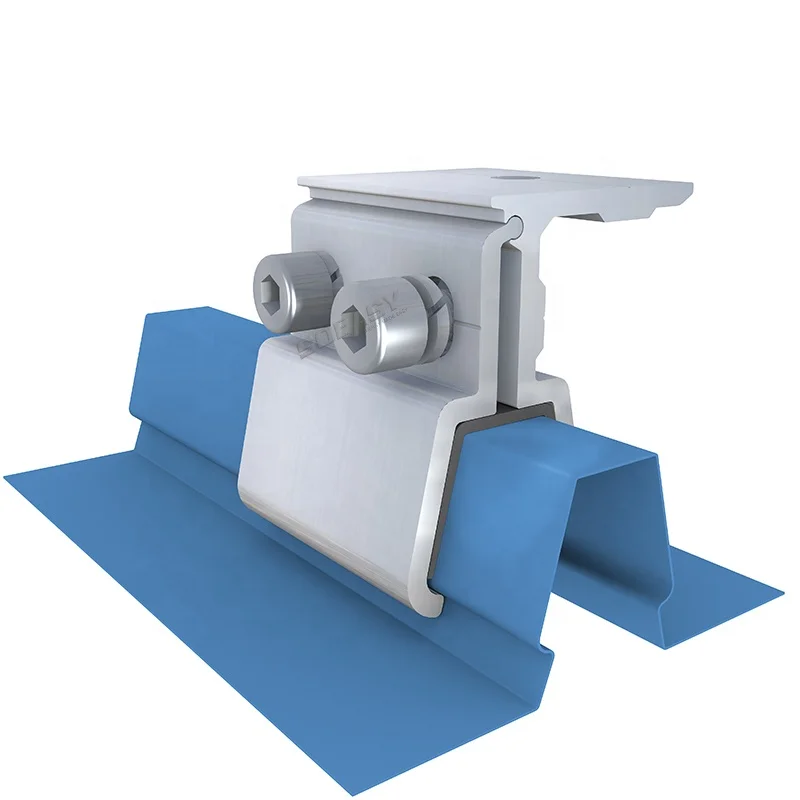 SOEASY Aluminum SUS304 ajustable flat roof solar mounting system solar tin roof clamp mounting rack