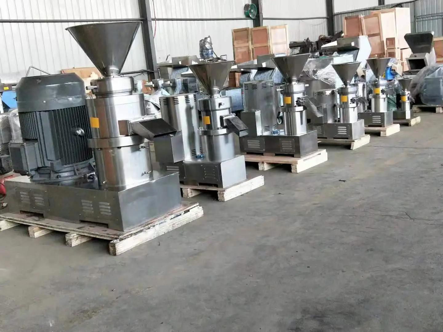 High quality vertical colloid mill new style 2021 hot selling colloid mill /peanut butter makin hot selling chilli colloid mill