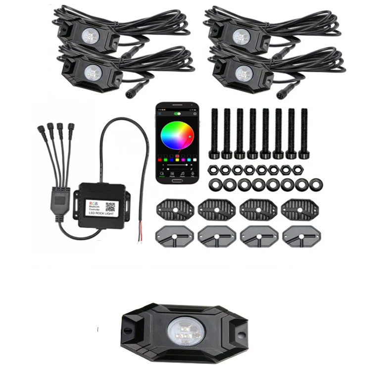 Китайский производитель, низковольтная Автомобильная колесная лампа, светодиодное автоматическое освещение, система управления App, Купольные светильники для рок-автомобилей