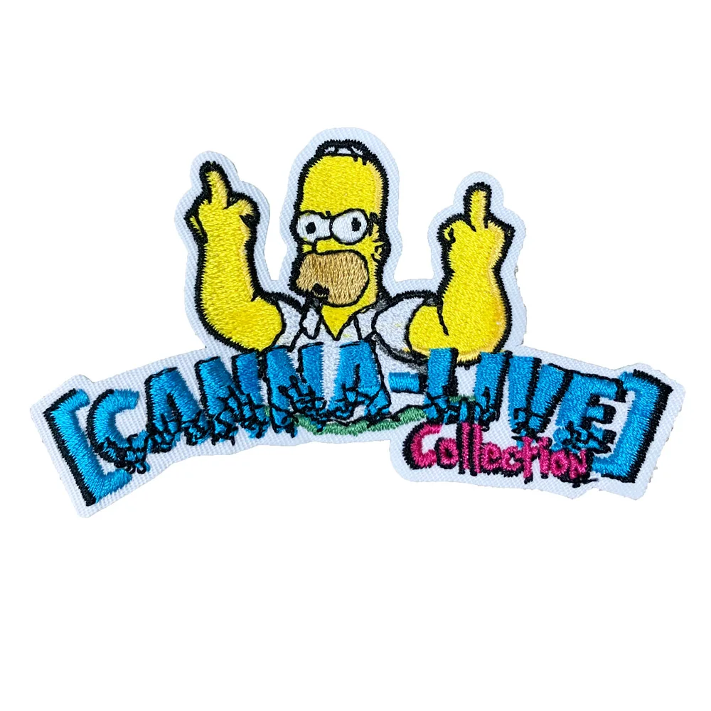 Wholesale custom iron on patches embroidery stars iron on patches clothing