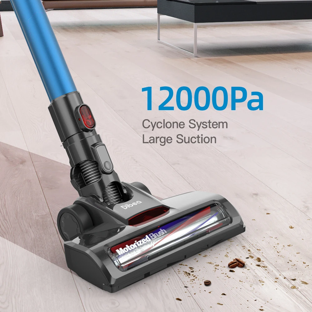 Dibea D18B Portable Cordless Vacuum Cleaner 220W High-efficiency Wireless Solar Powered Household  Vacuum Cleaner  With Hepa