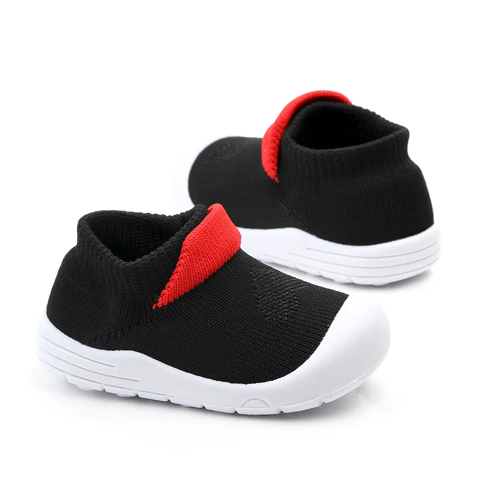 Pure Color Latest Baby Sock Shoes Kids Baby Prewalker Shoes