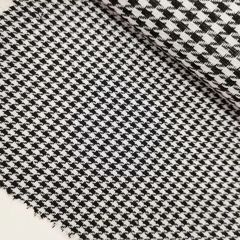 Check plaid wholesale price uniform thicken jacquard windbreaker tr suiting men clothing gabardine suiting fabric for garment