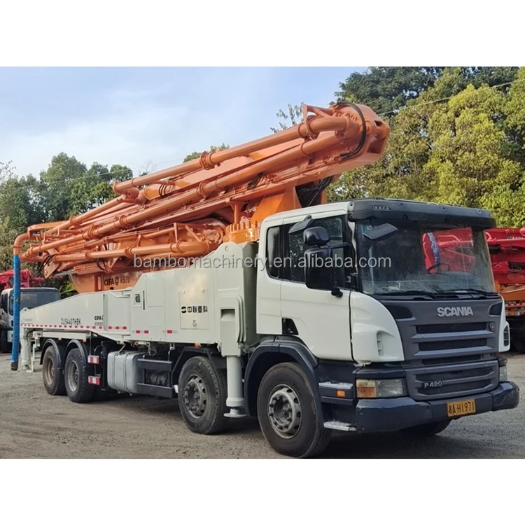 Cifa scania second hand diesel truck mounted of pump concrete pump manual conveyor truck length price