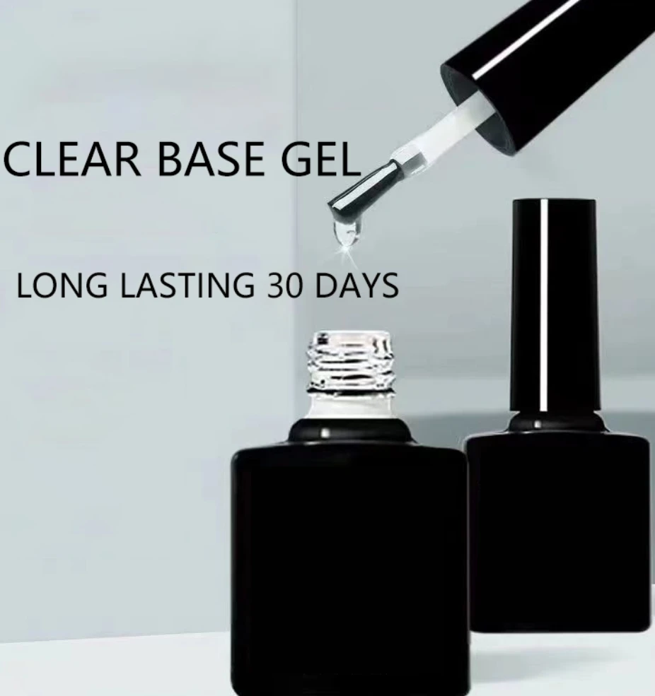 Factory Price HEMA Free Custom Logo Top&base Coat Gel Nail Gel Top Polish Rubber Base Gel