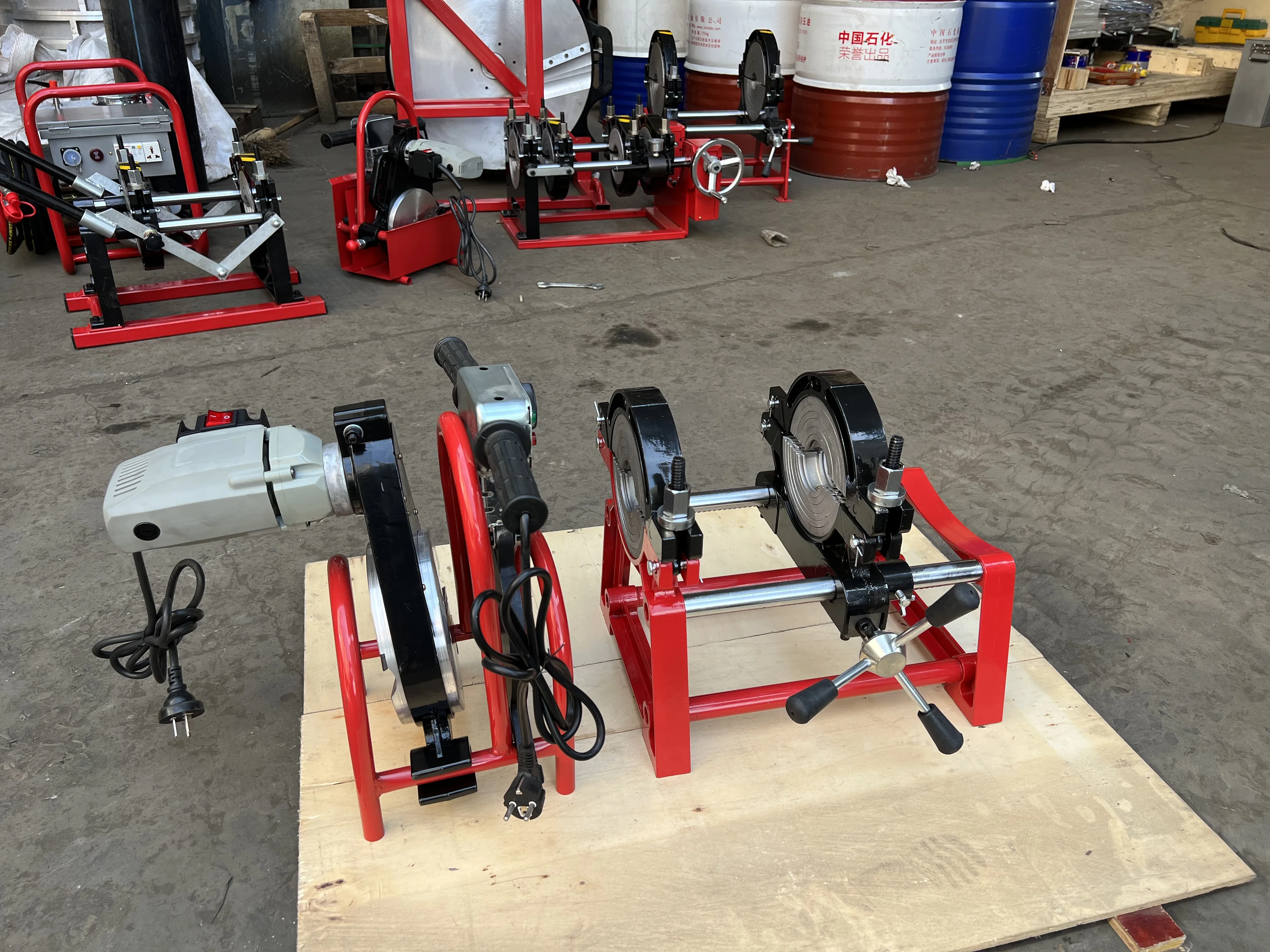 50-250 мм горячая Распродажа Hdpe пластиковые трубы сварочный аппарат ручной стыковой сварки машина