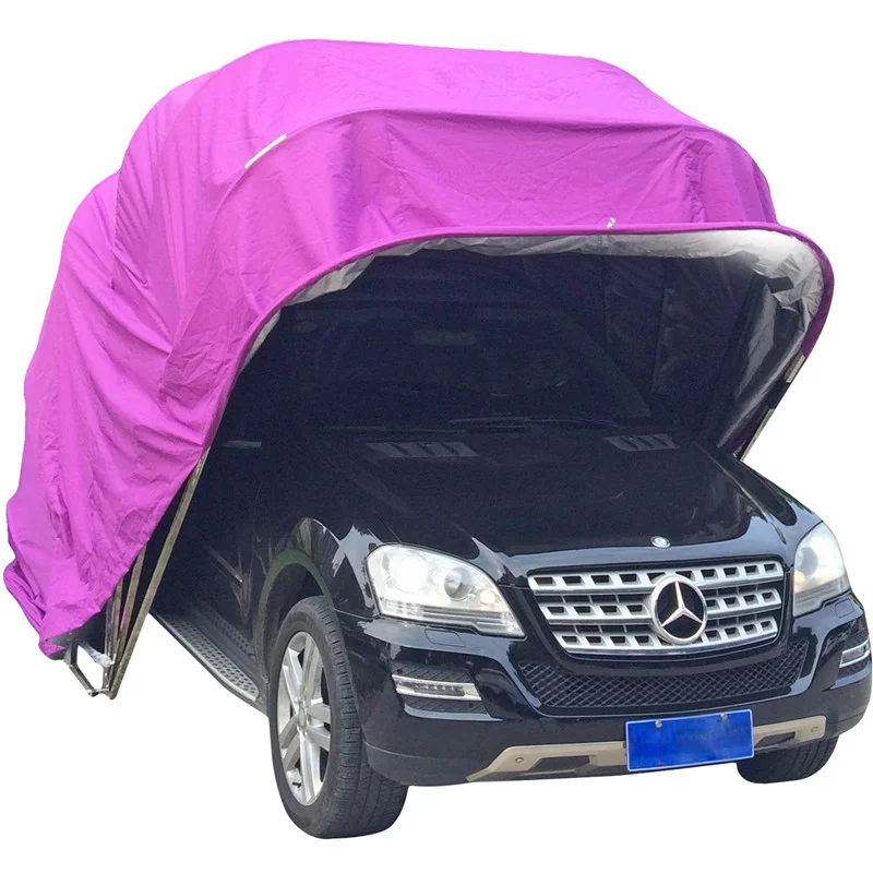 Parking Shelters Car Canopies Tents Car Garage with Sunscreen Anti-UV Waterproof and Windproof Carport Portable Canopy for Car